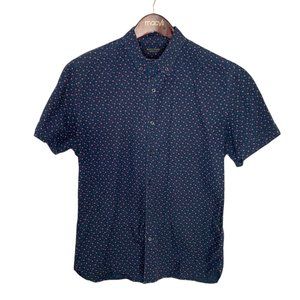 Banana Republic Short Sleeve Button Down Slim Fit Shirt Size M